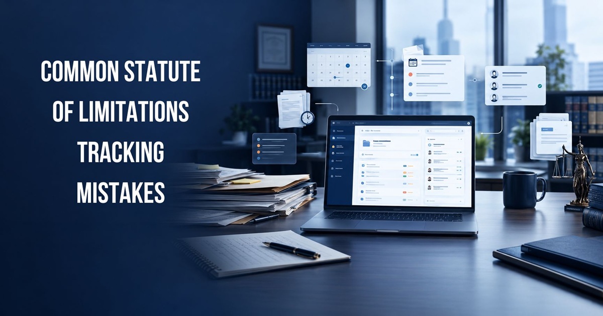 Common Statute of Limitations Tracking Mistakes in Personal Injury Cases