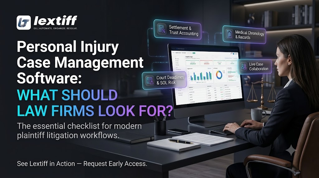 Personal Injury Case Management Software: What Should Law Firms Look For?