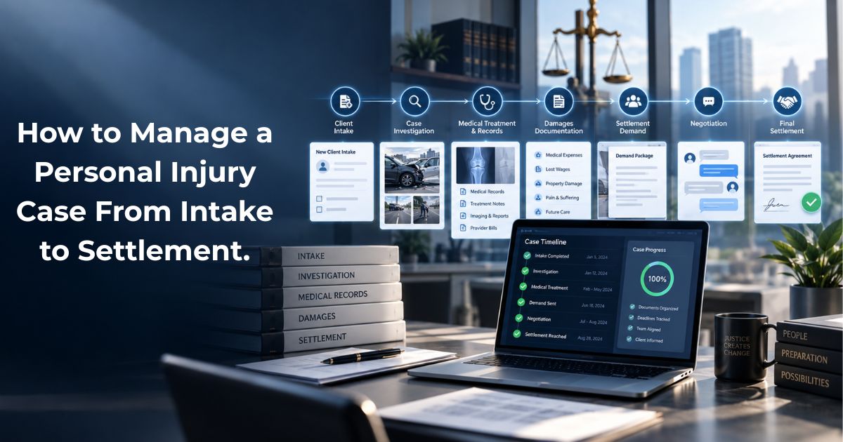 How to Manage a Personal Injury Case From Intake to Settlement
