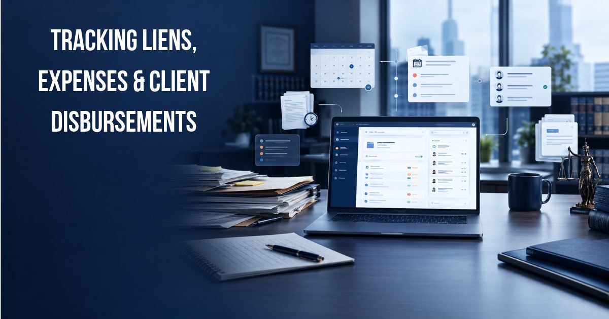 How Law Firms Can Track Liens, Expenses, and Client Disbursements